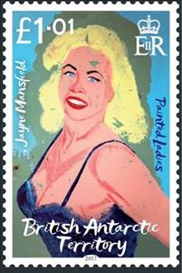 Stamp, Painted Ladies, British Antarctic Territory (BAT),  , Art, Women