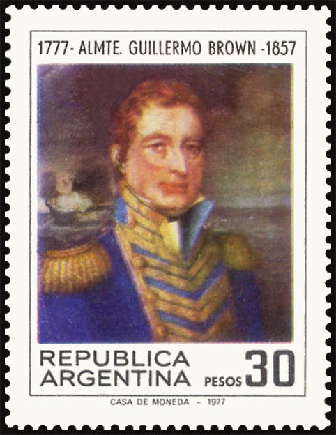200th Anniversary of Admiral Guillermo Brown (1777-1850)-