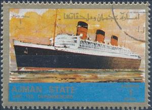 Stamp, Steam ship, Ajman,  , Steam Traction, Steamers