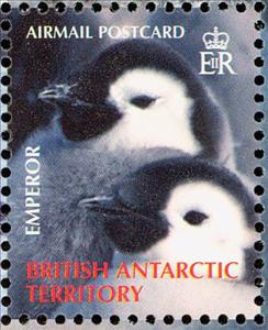 Stamp, Emperor Penguin (Aptenodytes forsteri), British Antarctic Territory (BAT),  , Animals (Fauna), Birds, Penguins