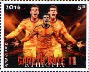 Stamp, Gareth Bale, Cinderellas,  , Football (Soccer), Sports