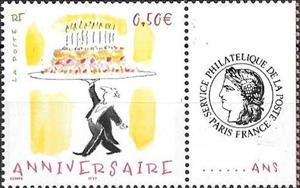 Se-tenant, Anniversary, France,  , Cartoons, Comics