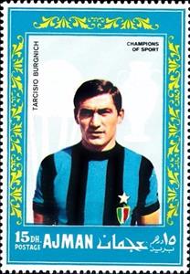 Stamp, Tarcisio Burgnich, Ajman,  , Football (Soccer), Sports, Sports Clubs