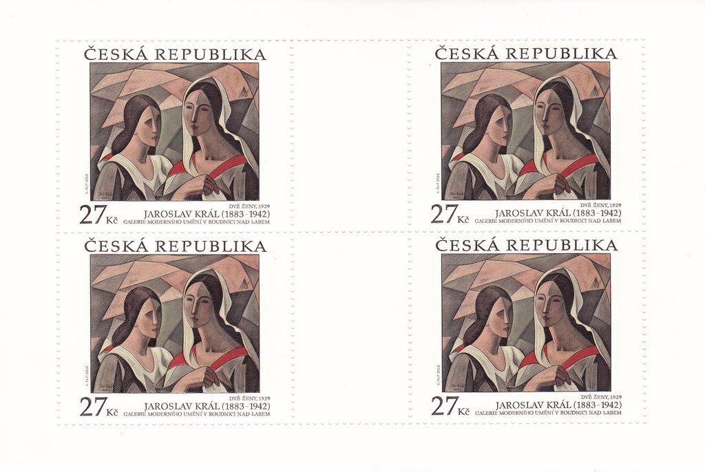 Two women (1929), by Jaroslav Král (1883-1942)