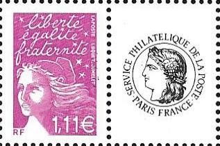 Se-tenant, Marianne type Luquet, France,  , Women