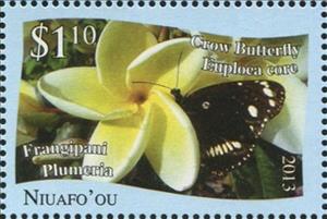 Stamp, Euploea core, Niuafo'ou,  , Animals (Fauna), Butterflies, Insects