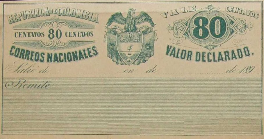 Coat of Arms in center, Face value on it´s right