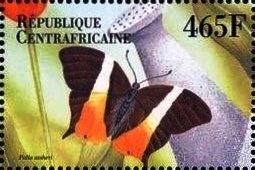 Stamp, Palla ussheri, Central African Republic,  , Animals (Fauna), Butterflies, Insects