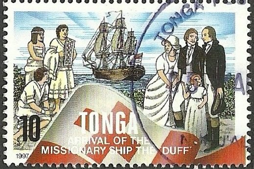 Arrival of the missionary ship the Duff