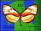 Stamp, Ceratinia nise, Guyana,  , Animals (Fauna), Butterflies, Insects