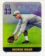 Stamp, Legends of Baseball:George Sisler, United States of America,  