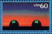 Stamp, Vastness of Space:Keck Observatory, United States of America,  , Observatories