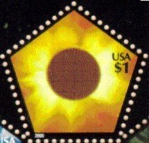 Stamp, Exploring the Solar System:Sun and Corona, United States of America,  