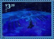 Stamp, Escaping the Gravity of Earth:Space Shuttle, United States of America,  