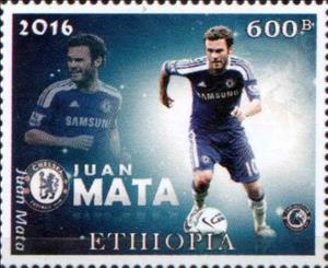 Stamp, Juan Mata, Cinderellas,  , Football (Soccer), Sports