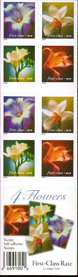 Booklet, Flowers, United States of America,  