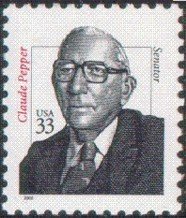 Stamp, Claude Pepper, United States of America,  , Politicians