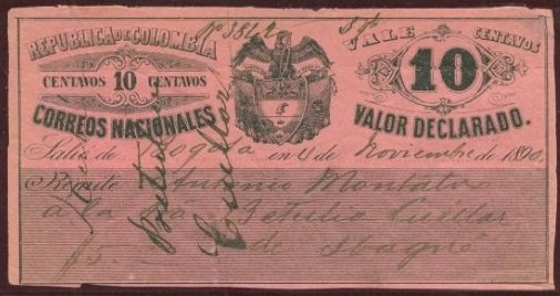 Coat of Arms in center, Face value on it´s right