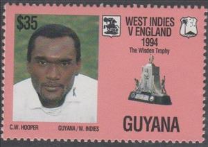 Stamp, Carl Hooper, Guyana,  , Anniversaries and Jubilees, Athletes, Cricket