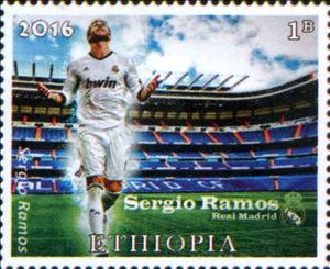 Stamp, Sergio Ramos, Cinderellas,  , Football (Soccer), Sports