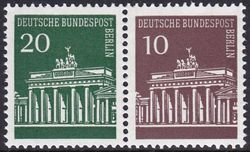 Se-tenant, Brandenburg Gate, Berlin,  , Buildings, Gates, Monuments