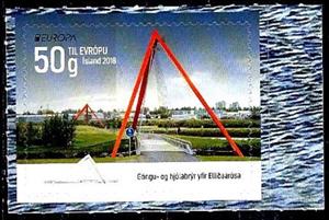 Stamp, Bridge, Iceland,  , Architecture, Bridges, C.E.P.T. / Europe