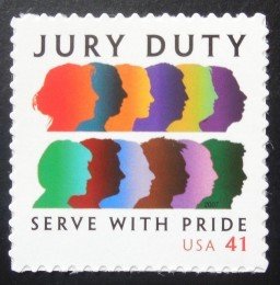 Stamp, Jury Duty, United States of America,  