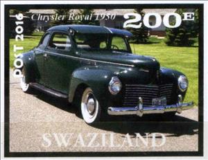 Stamp, Chrysler Royal 1950, Cinderellas,  , Cars