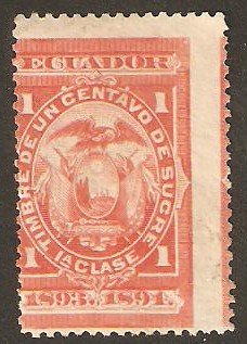 Revenue Stamp, Revenue, Ecuador,  