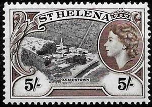 Stamp, Jamestown, Saint Helena,  , Crowns and Coronets, Famous People, Heads of State, Queens, Royalty, Townscapes / City Views