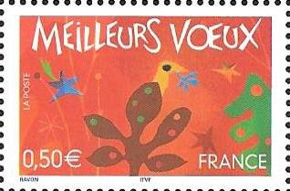 Best Wishes 2004 - Stars, bird, plant