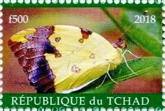 Stamp, African butterflies, Cinderellas,  , Animals (Fauna), Butterflies, Insects