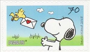 Stamp, Peanuts - Mail for Snoopy, Germany, Federal Republic,  , Cartoons, Comics, Dogs