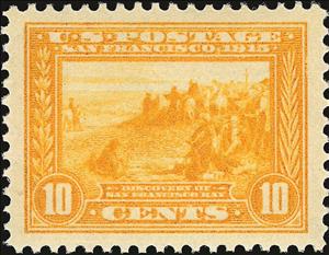 Stamp, Discovery of San Francisco Bay, United States of America,  