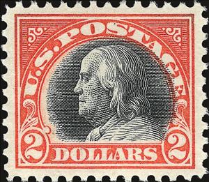 Stamp, Franklin, Benjamin, United States of America,  