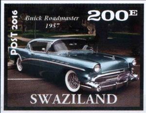 Stamp, Buick Roadmaster 1957, Cinderellas,  , Cars