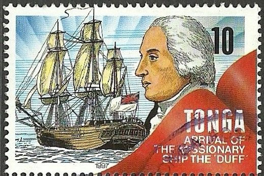 Arrival of the missionary ship the Duff
