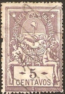 Revenue Stamp, Fiscal, Argentina,  