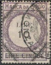 Revenue Stamp, Frame, Italy,  