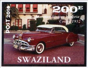 Stamp, Marmon Sixteen Victoria Coupe 1932, Cinderellas,  , Cars