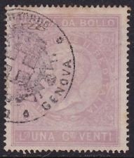 Revenue Stamp, King Victor Emanuel II, Italy,  , Famous People, Heads of State, Kings, Men, Royalty