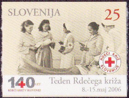 Charity stamp (Red Cross week)