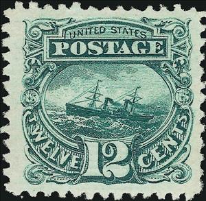 Stamp, S.S. Adriatic, United States of America,  , Ships, Sailing Ships