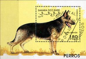 Souvenir Sheet, Pastor aleman, Cinderellas,  , Animals (Fauna), Dogs