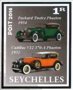 Stamp, Cadillac V12 370-A Phaeton and Packard Twelve Phaeton, Cinderellas,  , Cars