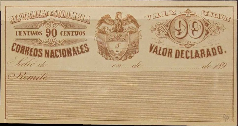 Coat of Arms in center, Face value on it´s right
