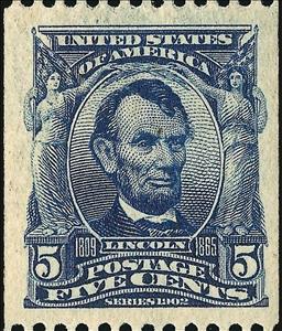 Stamp, Abraham Lincoln, United States of America,  