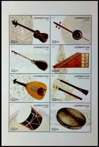 Mini Sheet, Traditional Musical instruments, Azerbaijan,  , Musical Instruments
