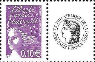 Se-tenant, Marianne type Luquet, France,  , Stylized Figures / Persons, Women