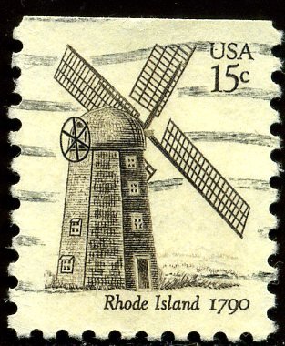 Windmills: Rhode Island 1790 - top imperf